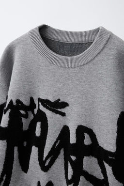 GRAFFITI KNIT SWEATER - Zara фото 3