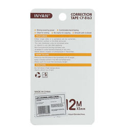 Корректор-лента 12 м х 5 мм, блистер, европодвес, корпус МИКС с рисунком - Simaland фото 3