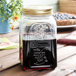 Банка стеклянная с винтовой крышкой Хоммейд (Home Made) 1л, 9,5х9,5х17см, металлическая крышка, Pasabahce (Россия) - Домашняя мода фото 3