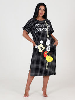 Т-700 ТУНИКА ЖЕНСКАЯ (Черно-белая клетка) - А-дина фото 3