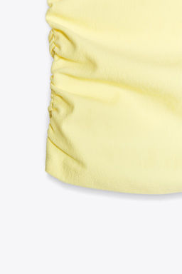 GATHERED HALTERNECK TOP - Zara фото 27