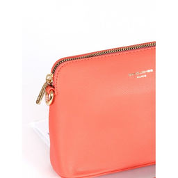 Сумка женская искусственная кожа DJ-СМ 7334- LIVING CORAL, 1отд, плечевой ремень, коралл SALE 263830 - Adelia фото 4