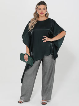 Блузка-накидка 0447-1с темно-зеленый