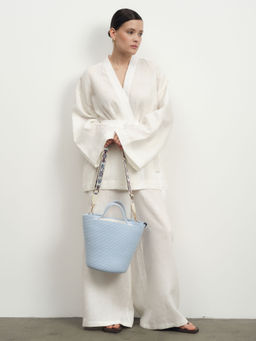 Жакет-кимоно льняное 42367 белый