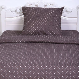 Постельное бельё 1,5сп Голливуд, цвет коричневый, 150х210см, 150х210см, 70х70 см, бязь, 120 г/м, хлопок 100% - Атра фото 2