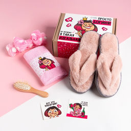 Набор подарочный «Просто богиня» полотенце и аксессуары