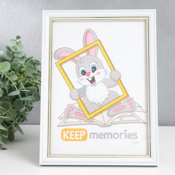 Фоторамка для фото 15×21 см Keep memories «Арона», пластик, белый, (стекло)