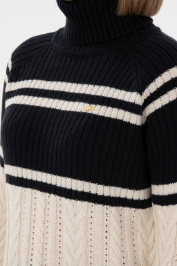 Женщина темно -синий свитер Неожиданная скидка в корзине - U.s. polo assn фото 7