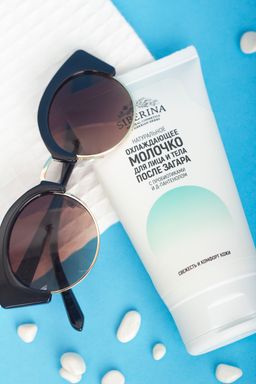 Охлаждающее молочко для лица и тела после загара с пробиотиками и Д-пантенолом - Siberina фото 3