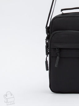 Сумка мужская кожаная 18044 black Aotian в Новосибирске