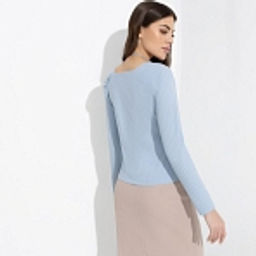 Блуза, Аппетитные формы (небесный свет, с поясом) - Charutti фото 11