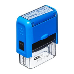 Штамп автоматический Медосмотр пройден _ 20__г. Подпись __, 14 х 38 мм, синий - Calligrata фото 9