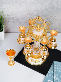 Рюмки на подставке 7 предметов / G-933 /уп 48/ - Галеонтрейд фото 3