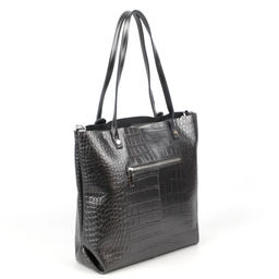Женская кожаная сумка шоппер под крокодила 0057-41 - Cidirro фото 3