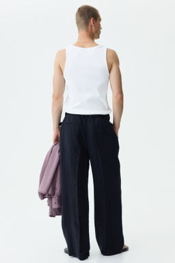 Pantal?n amplio de lino Loose Fit - H&m фото 8