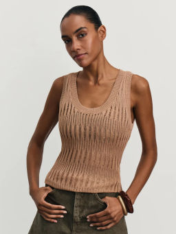 Майка ажурной вязки из вискозы / Zarina