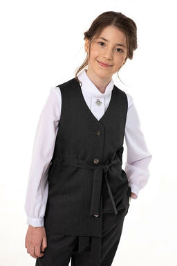 Школьный жилет для девочки Mooriposh, модель 1111