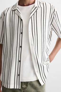 STRIPED FLOWING SHIRT - Zara фото 6