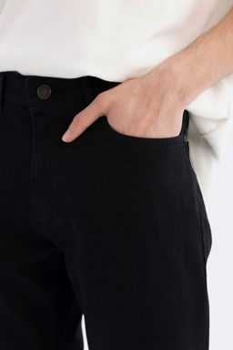 Прямые джинсовые брюки с высокой талией и широкими штанинами Diago Comfort Fit - Defacto фото 5