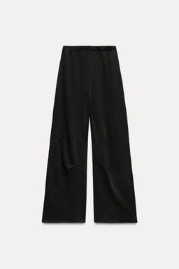 WASHED-EFFECT PALAZZO JOGGER TROUSERS - Zara фото 5