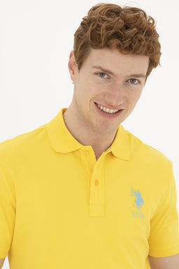 U. S. Polo Assn / Мужская желтая базовая футболка - U.s. polo assn фото 2