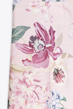 FLORAL PRINT TROUSERS - Zara фото 7