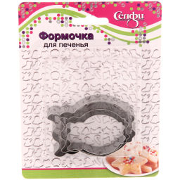 Цена за 5 шт. Форма для выпечки печенья 3шт "Совушка"