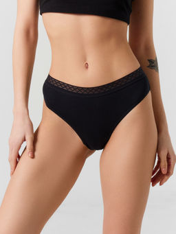 Цена за 2 штуки! Трусы слипы женские черные в наборе, 5 шт - Mark formelle фото 2