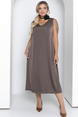 Платье П-2211/5 Цвет:коричневый - Леди агата фото 5