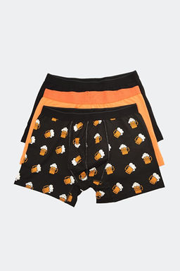 _ok Renkli Desenli-D_z 3l_ Paket Pamuklu Boxer TMNAW22BX0010