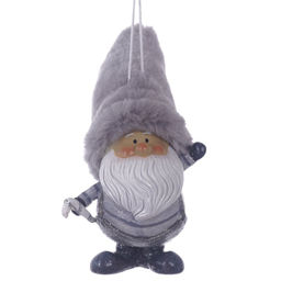 Фигурка декоративная подвесная "Дед Мороз", L6 W7 H11 см, 2в.
