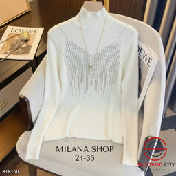 Кашемировая кофта со стразами - Bruno фото 3