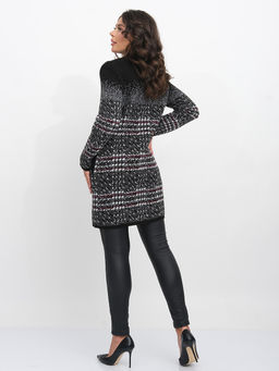 ЗЛАТА Кардиган В 1742 ст/черный-фуксия