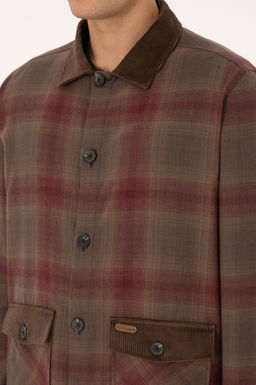 Erkek Kahverengi Ekoseli Bordo Cepli G_mlek - U.s. polo assn фото 7