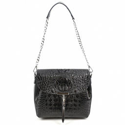 Женская кожаная сумка через плечо под крокодила 0112-1 - Cidirro фото 3