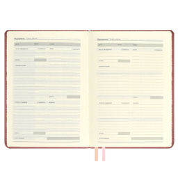 Ежедневник недатированный ESCALADA, А6+, 120 л., арт. 64015/ 15 СОФТ-ТАЧ ПЕПЕЛЬНО-РОЗОВЫЙ  фото 7