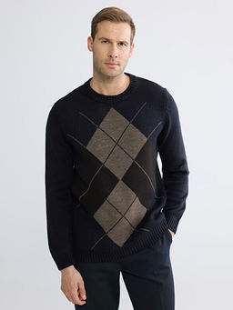 Bisiklet Yaka Erkek Triko Kazak