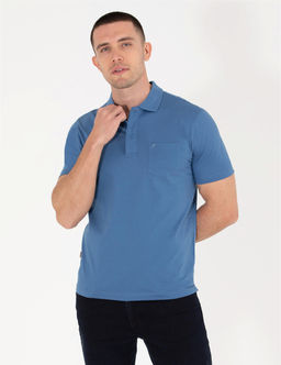 Koyu Mavi Regular Fit Polo Yaka Merserize Ti__rt - Pierre cardin фото 4
