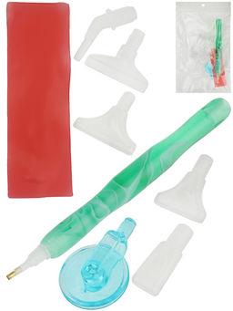 Набор инструментов для алмазной мозаики: стилус, 6 насадок (ННД-8246) в пакете