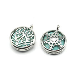 Кулон открывающийся Снежинка 25*25мм с бирюзой иранской