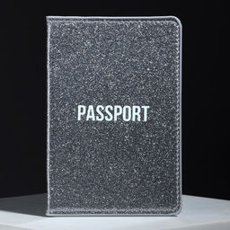 Обложка для паспорта Passport, ПВХ блестящая, цвет серый