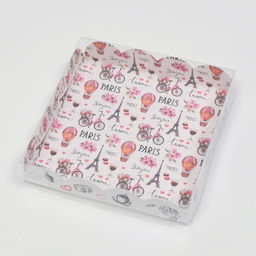 Цена за 5 шт. Коробка для печенья, «Париж», 15×15×3 см