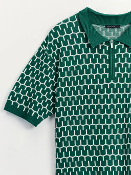 Джемпер поло из жаккарда ZR2605043305-16 / Zarina