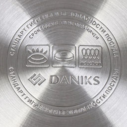 Кастрюля нержавеющая сталь, 5 л, крышка стекло, Daniks, Орландо, GS-01435-22CA, индукция (397624)  фото 10