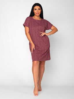 Туника женская кулирка "СОНЯ" БОРДО