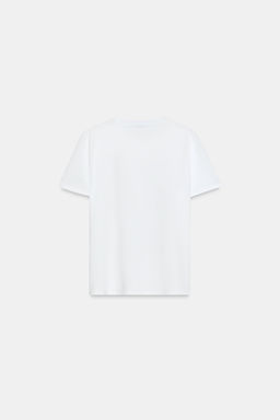 CAMISETA METALIZADA MANGA CORTA / Dorado