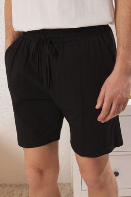 Ekru Siyah Regular Fit Atlet Sort Orme Pijama Tak?m? TMNSS25PT00022