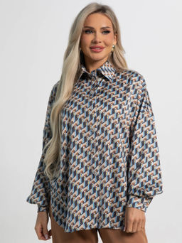 Блуза На пульсе моды (мультиколор) Б15417-1М