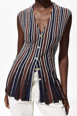 Top de punto boucl? con botones - H&m фото 5
