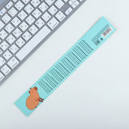 Цена за 10 шт. Линейка-закладка, картон, 25 см Капибара - Artfox фото 2